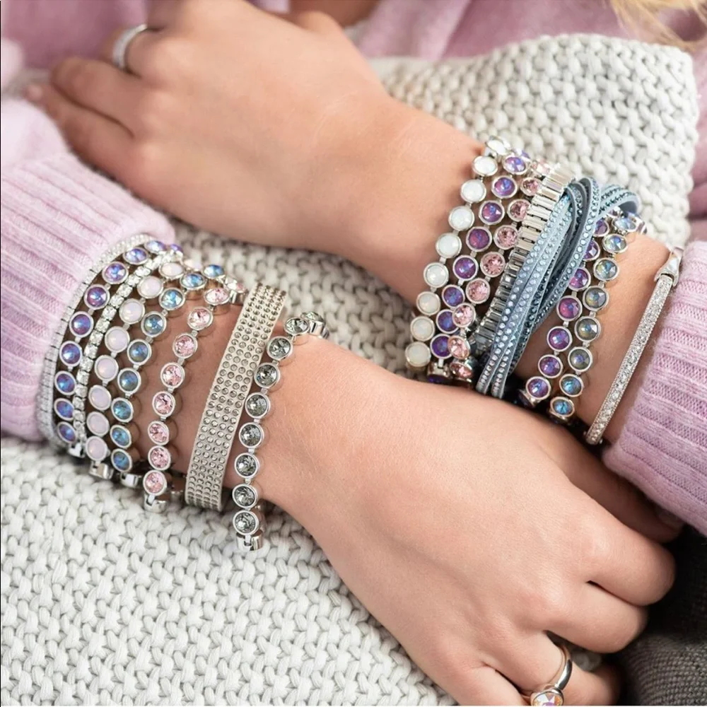 Aquamarine ice bracelet Touchstone Crystal by Swarovski BNIB